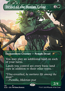 Dryad of the Ilysian Grove (Borderless) [Secret Lair Drop Series] | Chromatic Games