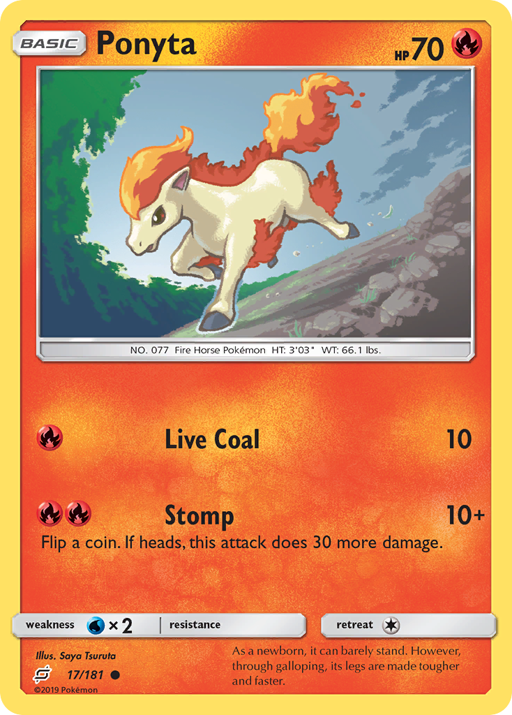 Ponyta (17/181) [Sun & Moon: Team Up] | Chromatic Games