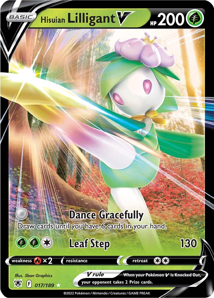 Hisuian Lilligant V (017/189) [Sword & Shield: Astral Radiance] | Chromatic Games