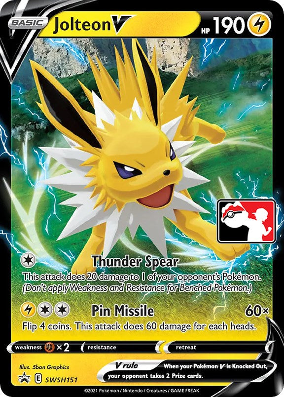 Jolteon V (SWSH151) [Prize Pack Series One] | Chromatic Games