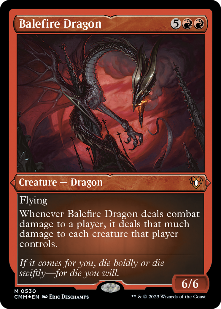 Balefire Dragon (Foil Etched) [Commander Masters] | Chromatic Games