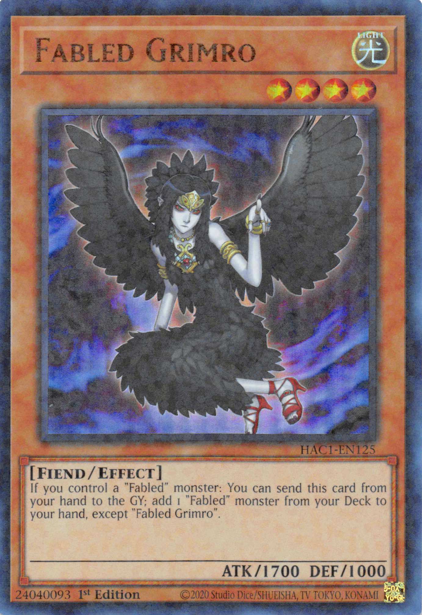 Fabled Grimro (Duel Terminal) [HAC1-EN125] Parallel Rare | Chromatic Games