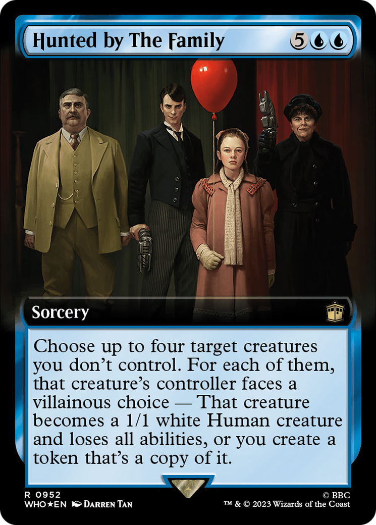 Hunted by The Family (Extended Art) (Surge Foil) [Doctor Who] | Chromatic Games