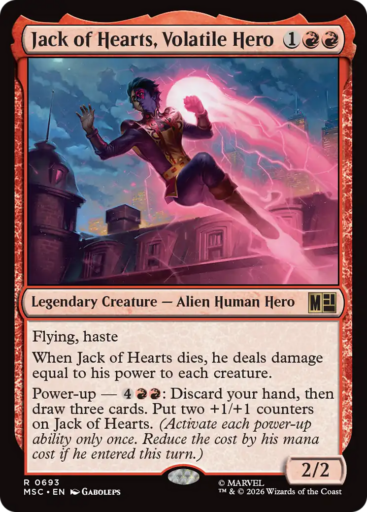 Jack of Hearts, Volatile Hero [Marvel Super Heroes Commander] | Chromatic Games