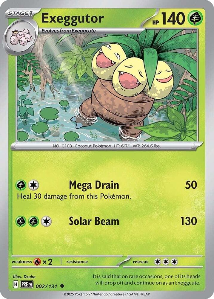 Exeggutor (002/131) [Scarlet & Violet: Prismatic Evolutions] | Chromatic Games