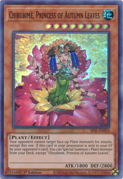 Chirubime, Princess of Autumn Leaves [SESL-EN054] Super Rare | Chromatic Games