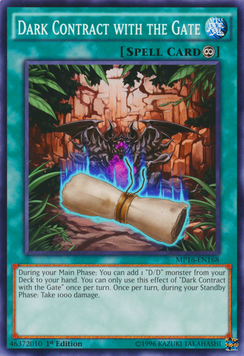 Dark Contract with the Gate [MP16-EN168] Common | Chromatic Games
