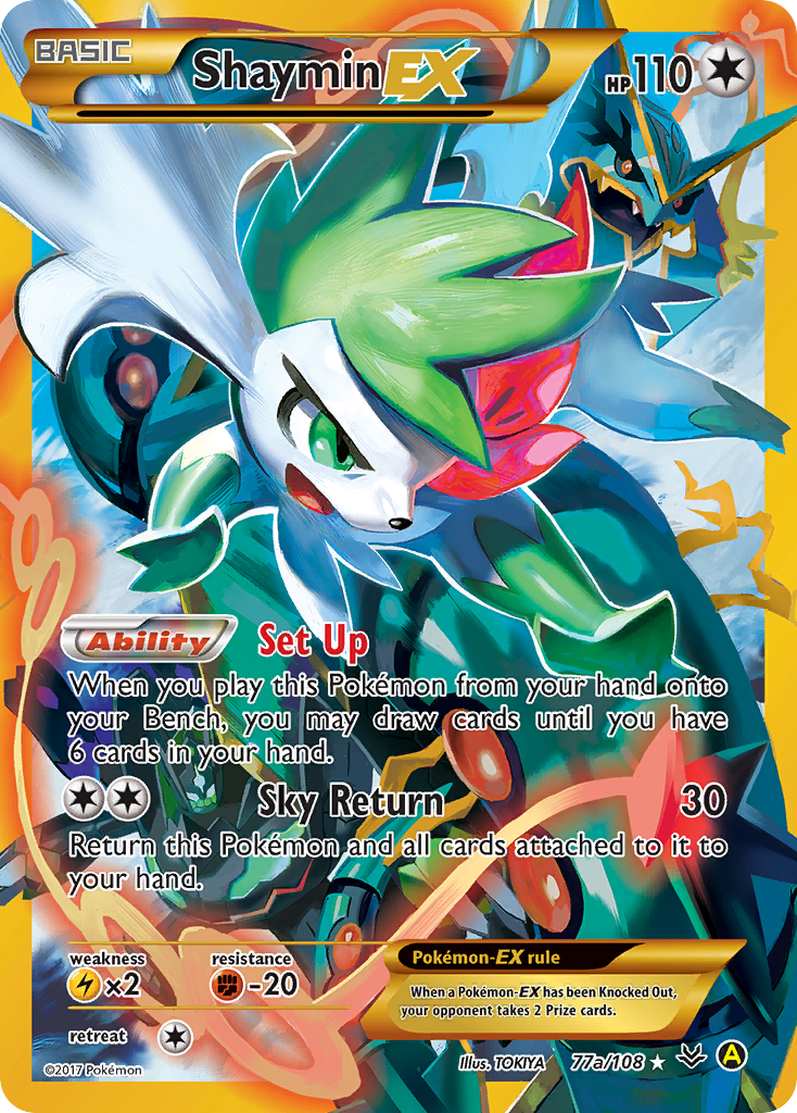 Shaymin EX (77a/108) [Alternate Art Promos] | Chromatic Games