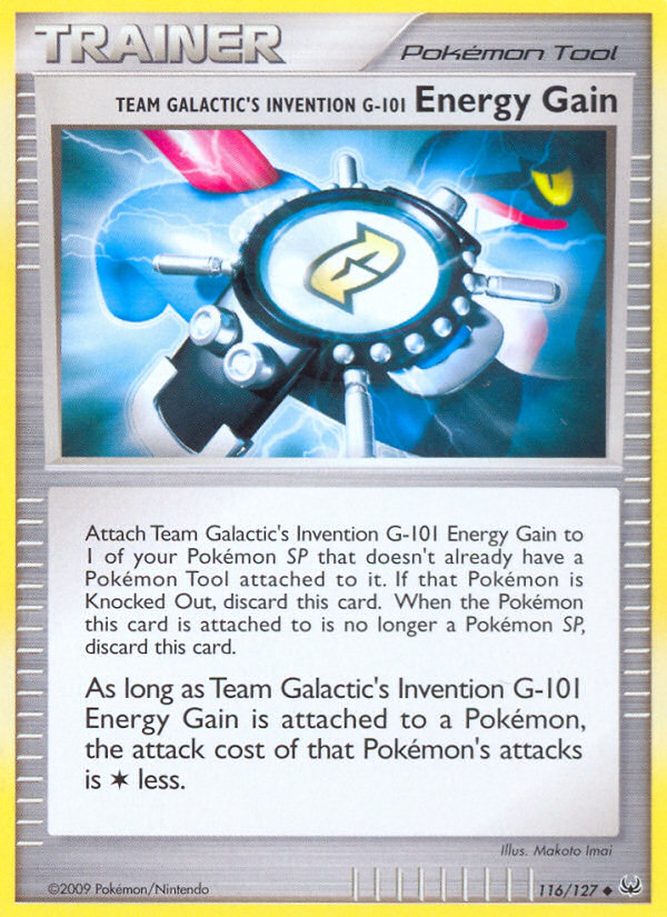 Team Galactic's Invention G-101 Energy Gain (116/127) [Platinum: Base Set] | Chromatic Games