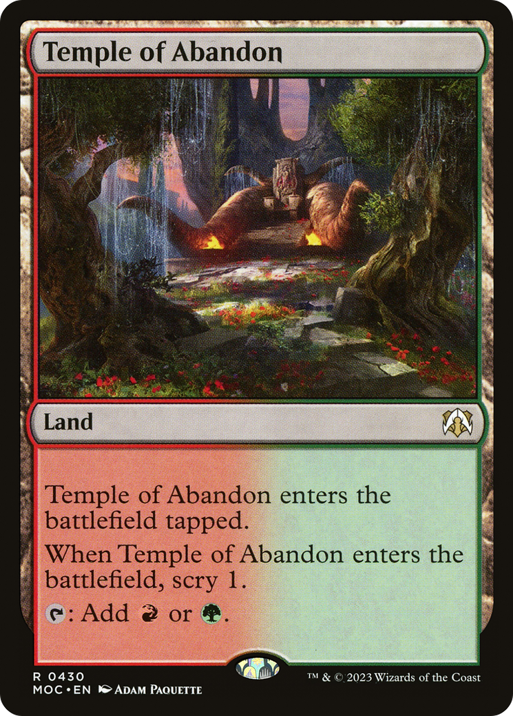 Temple of Abandon [March of the Machine Commander] | Chromatic Games