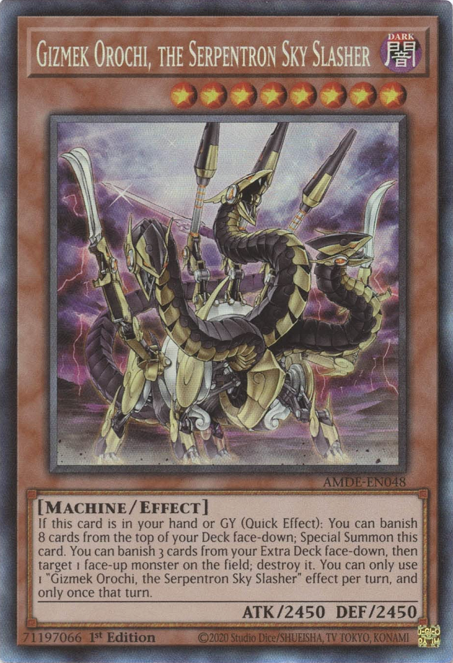 Gizmek Orochi, the Serpentron Sky Slasher [AMDE-EN048] Collector's Rare | Chromatic Games