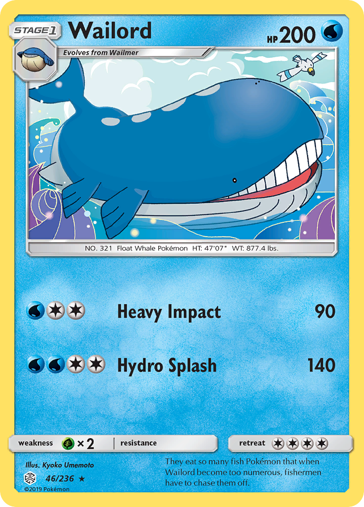 Wailord (46/236) [Sun & Moon: Cosmic Eclipse] | Chromatic Games