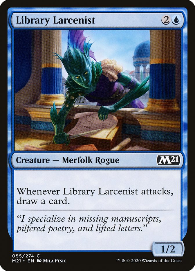 Library Larcenist 55 (Core Set 2021)  | Chromatic Games