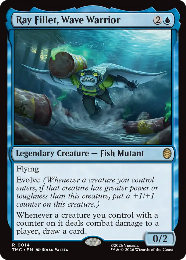 Ray Fillet, Wave Warrior [Teenage Mutant Ninja Turtles Commander] | Chromatic Games