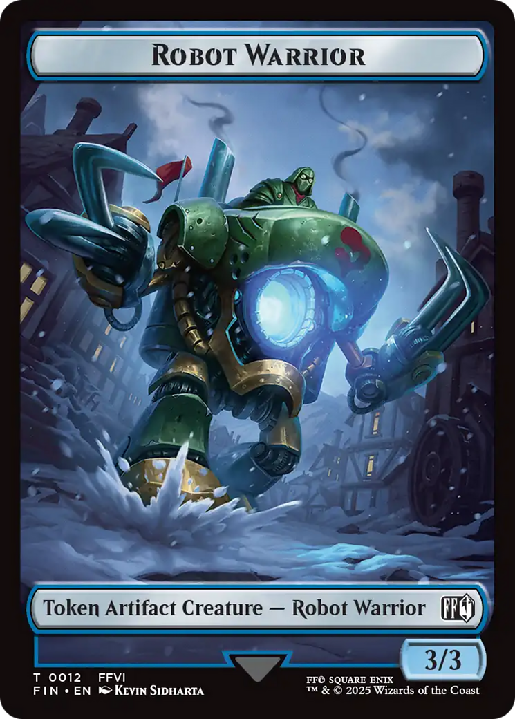 Hero (0007) // Robot Warrior (0012) Double-Sided Token [FINAL FANTASY Tokens] | Chromatic Games