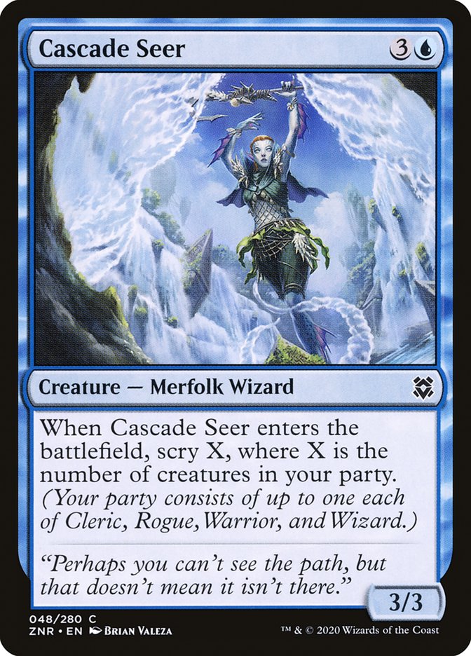 Cascade Seer 48/280 (Zendikar Rising)  | Chromatic Games