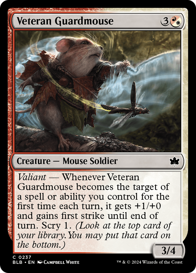 Veteran Guardmouse [Bloomburrow] | Chromatic Games