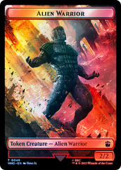 Copy // Alien Warrior Double-Sided Token (Surge Foil) [Doctor Who Tokens] | Chromatic Games