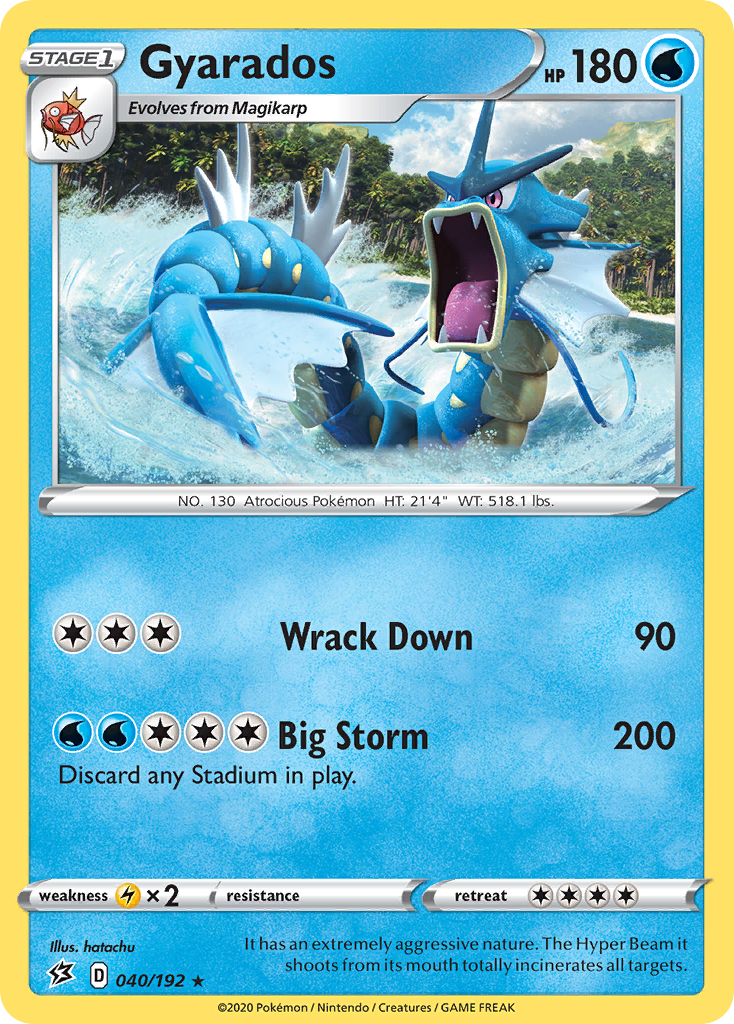 Gyarados (040/192) [Sword & Shield: Rebel Clash] | Chromatic Games