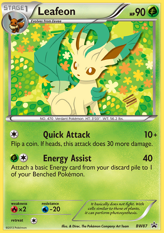 Leafeon (BW87) [Black & White: Black Star Promos] | Chromatic Games