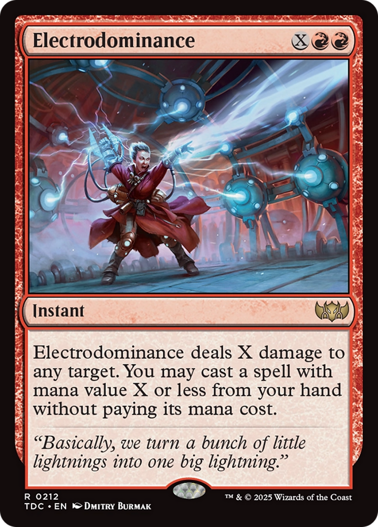 Electrodominance [Tarkir: Dragonstorm Commander] | Chromatic Games
