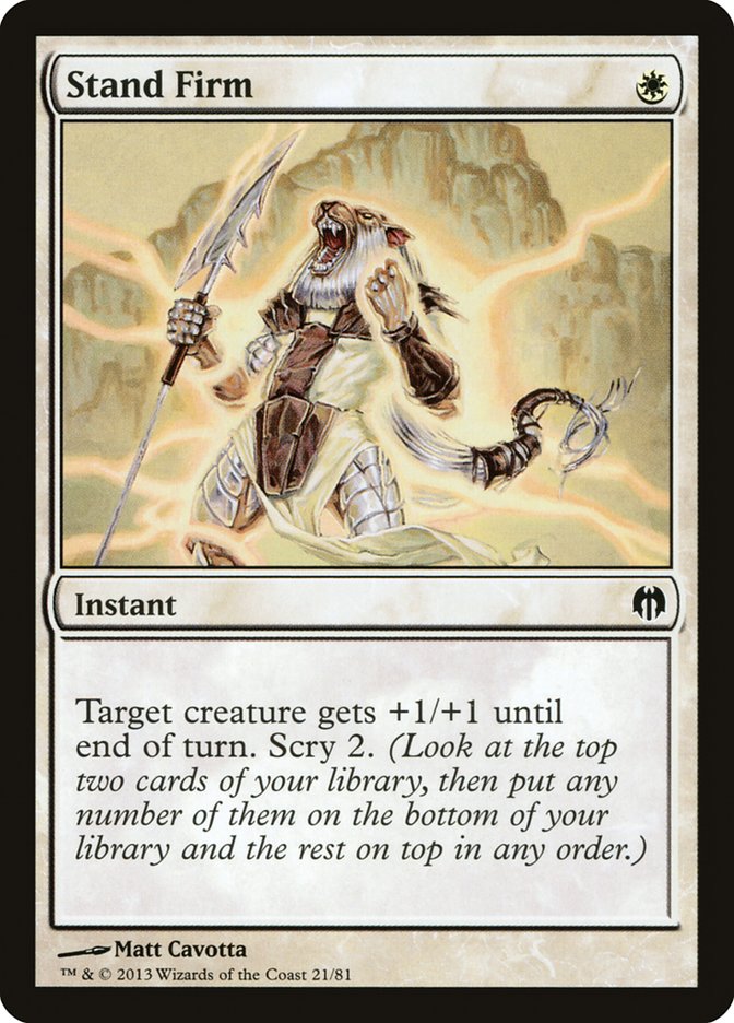Stand Firm [Duel Decks: Heroes vs. Monsters] | Chromatic Games