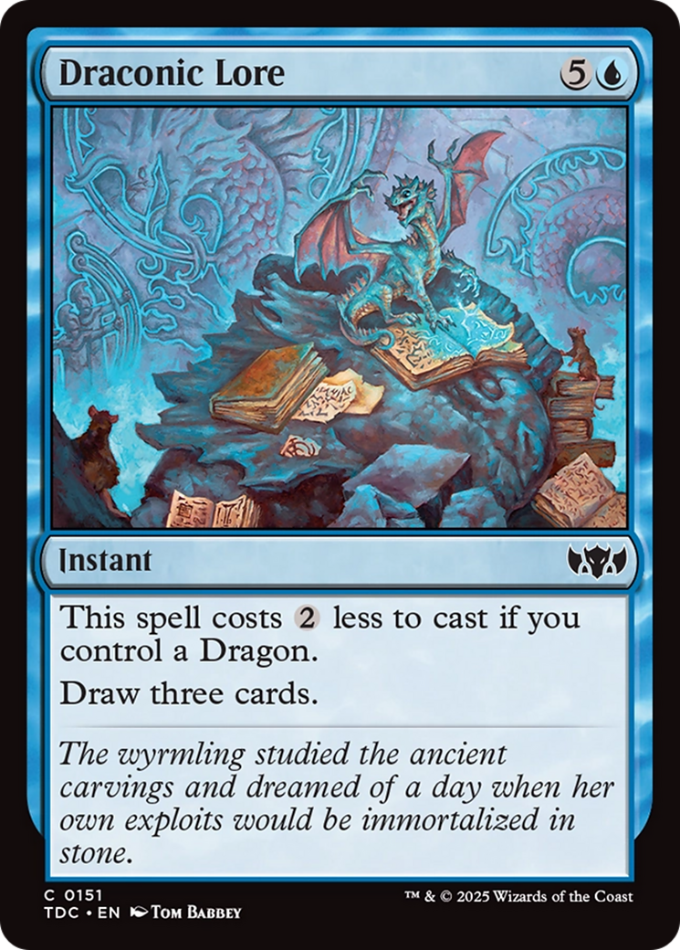 Draconic Lore [Tarkir: Dragonstorm Commander] | Chromatic Games