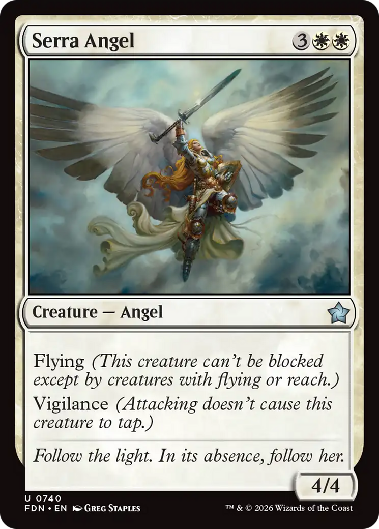 Serra Angel (0740) [Foundations] | Chromatic Games