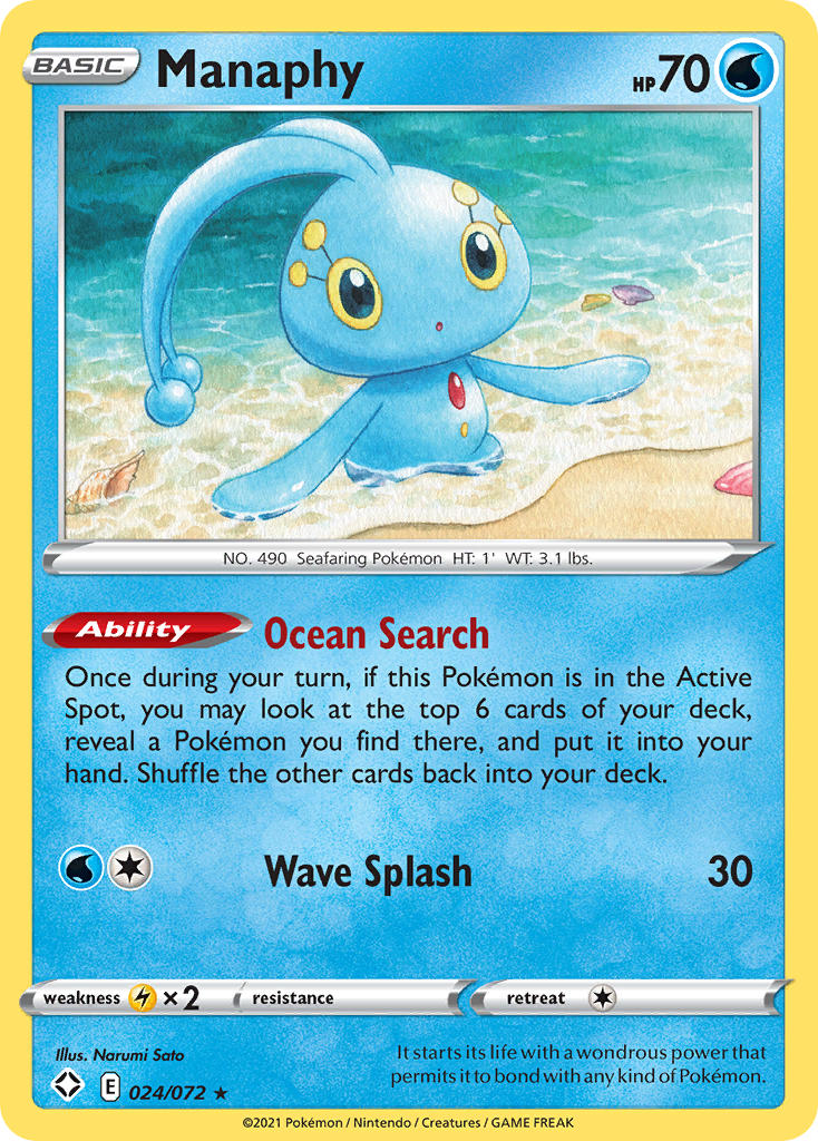 Manaphy (024/072) [Sword & Shield: Shining Fates] | Chromatic Games