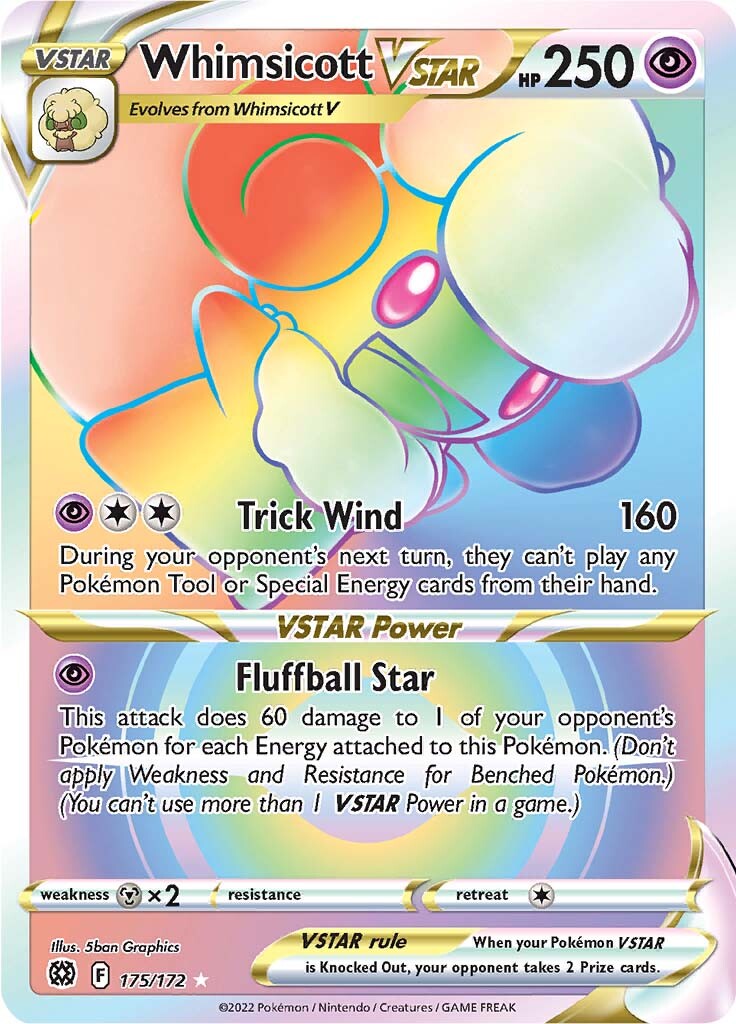 Whimsicott VSTAR (175/172) [Sword & Shield: Brilliant Stars] | Chromatic Games