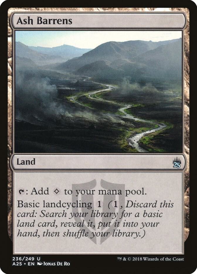 Ash Barrens 236/249 (Masters 25)  | Chromatic Games
