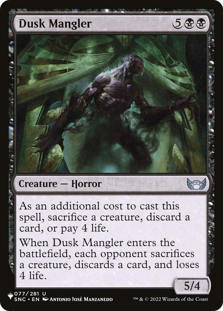 Dusk Mangler [The List Reprints] | Chromatic Games