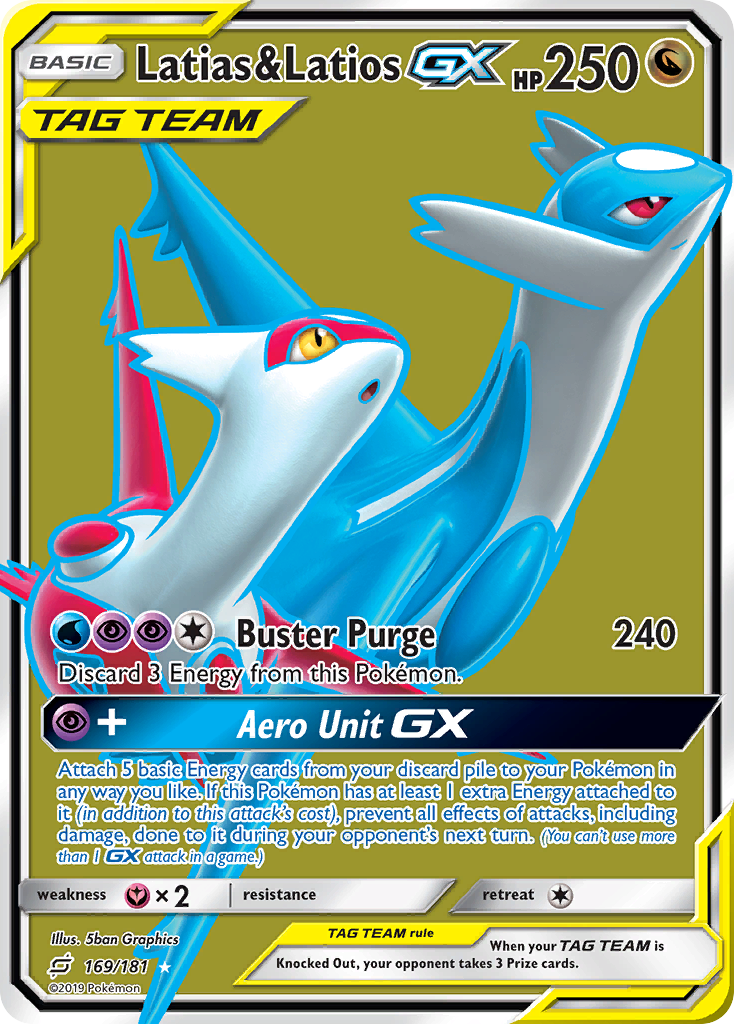 Latias & Latios GX (169/181) [Sun & Moon: Team Up] | Chromatic Games