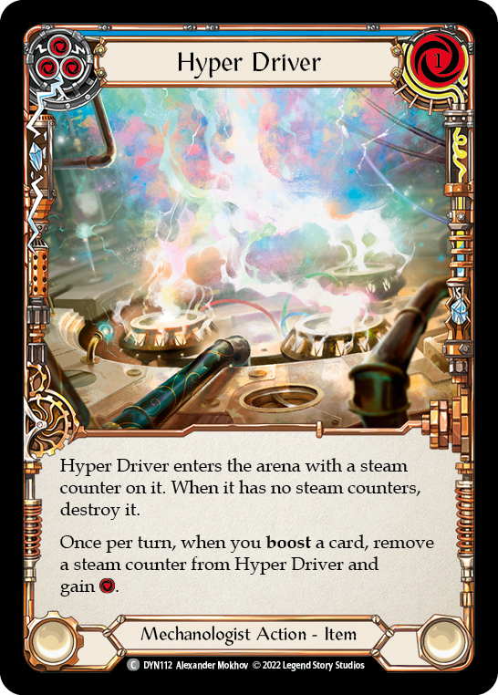 Hyper Driver (Blue) [DYN112] (Dynasty)  Rainbow Foil | Chromatic Games