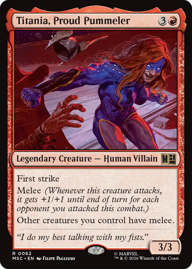 Titania, Proud Pummeler [Marvel Super Heroes Commander] | Chromatic Games