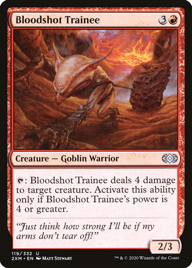 Bloodshot Trainee 119/332 (Double Masters)  | Chromatic Games