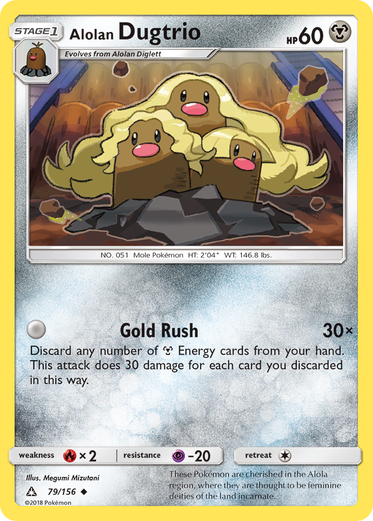 Alolan Dugtrio (79/156) [Sun & Moon: Ultra Prism] | Chromatic Games