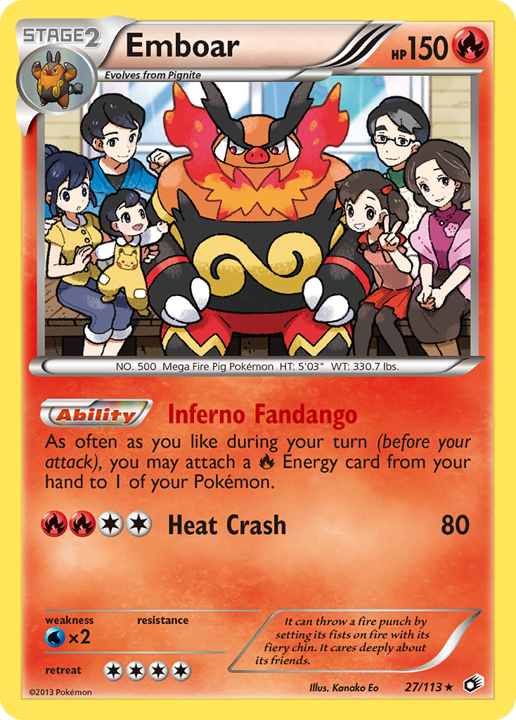 Emboar (27/113) (Theme Deck Exclusive) [Black & White: Legendary Treasures] | Chromatic Games