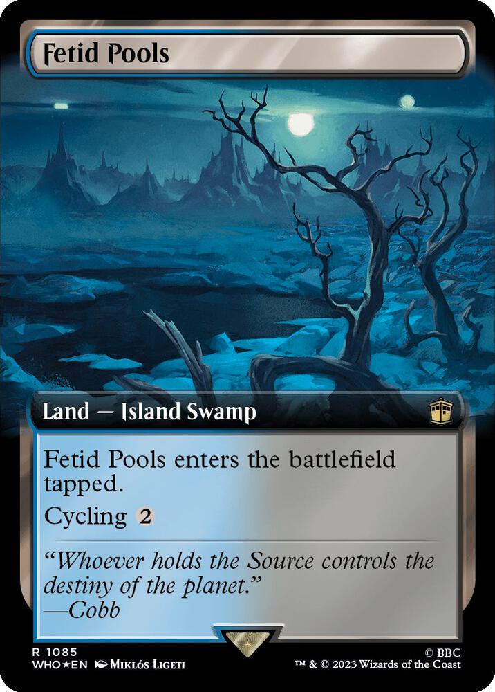 Fetid Pools 1085 (Universes Beyond: Doctor Who)  - Extended Art Surge Foil | Chromatic Games