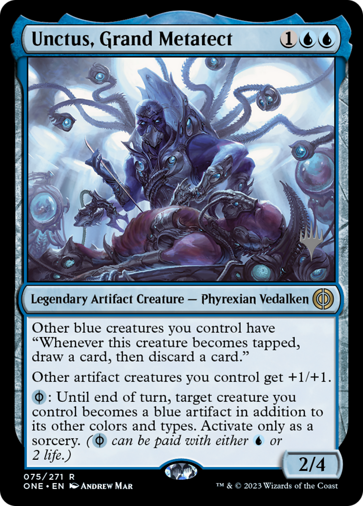 Unctus, Grand Metatect (Promo Pack) [Phyrexia: All Will Be One Promos] | Chromatic Games