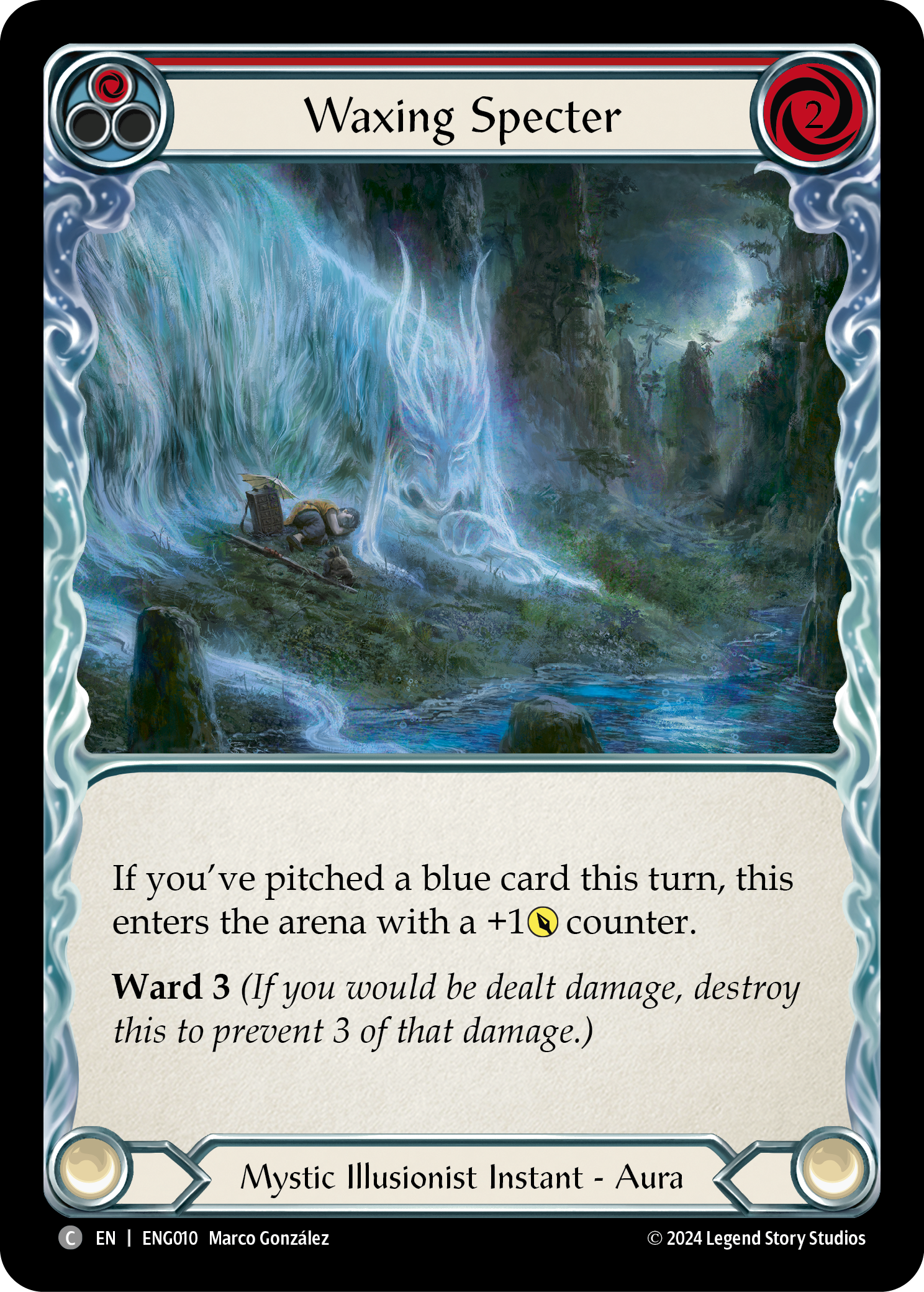 Waxing Specter [ENG010] (Part the Mistveil Enigma Blitz Deck) | Chromatic Games