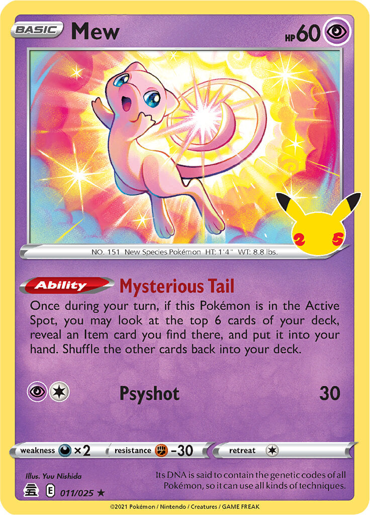 Mew (011/025) [Celebrations: 25th Anniversary] | Chromatic Games