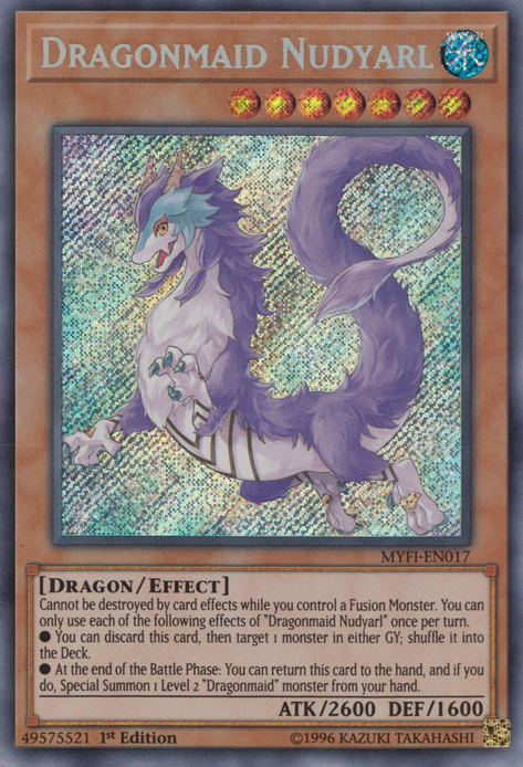 Dragonmaid Nudyarl [MYFI-EN017] Secret Rare | Chromatic Games