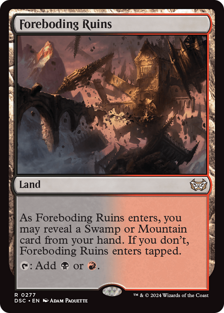 Foreboding Ruins [Duskmourn: House of Horror Commander] | Chromatic Games