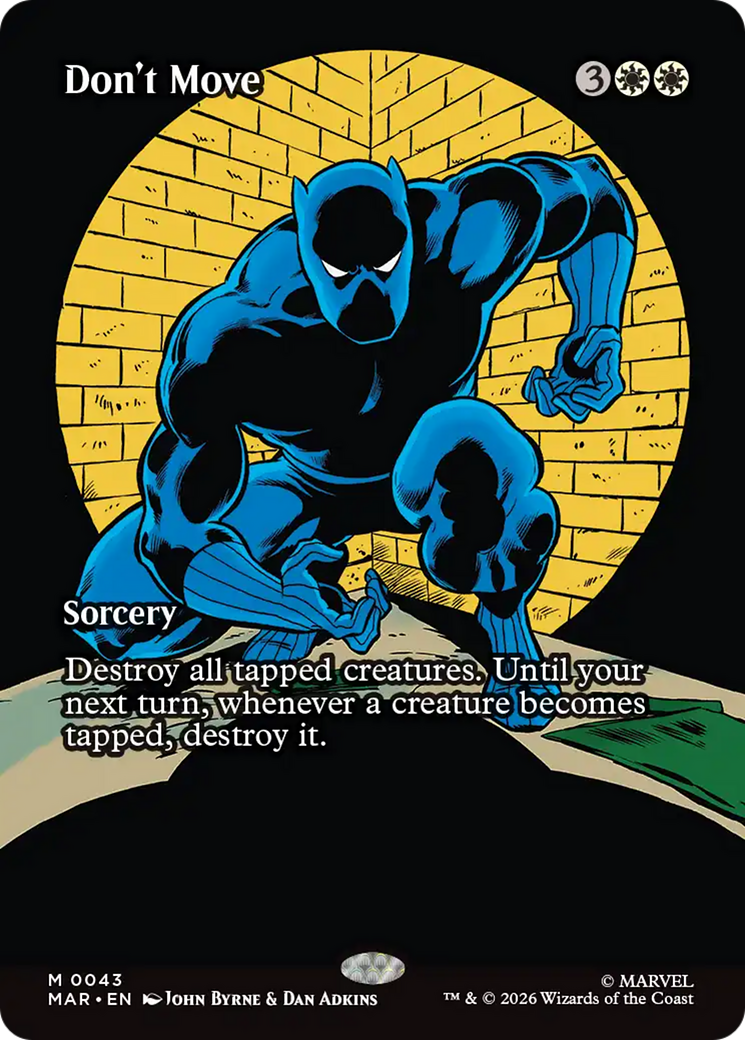 Don't Move (Borderless) [Marvel Universe: Eternal-Legal] | Chromatic Games