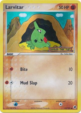 Larvitar (51/101) (Stamped) [EX: Dragon Frontiers] | Chromatic Games