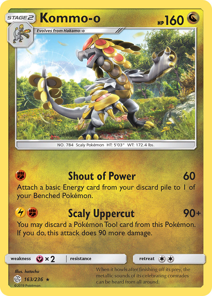 Kommo-o (163/236) [Sun & Moon: Cosmic Eclipse] | Chromatic Games