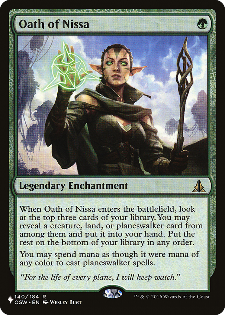 Oath of Nissa [The List Reprints] | Chromatic Games