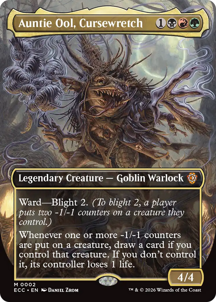 Auntie Ool, Cursewretch (Borderless) [Lorwyn Eclipsed Commander] | Chromatic Games