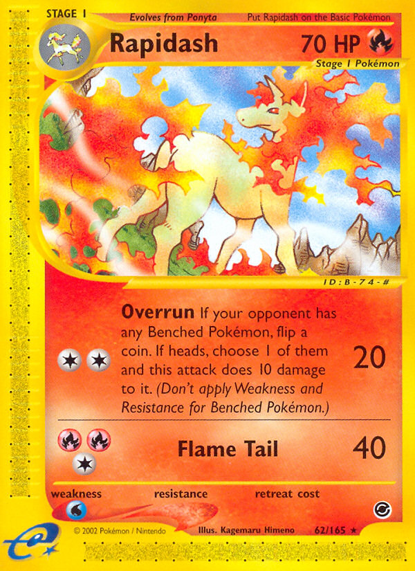 Rapidash (62/165) [Expedition: Base Set] | Chromatic Games